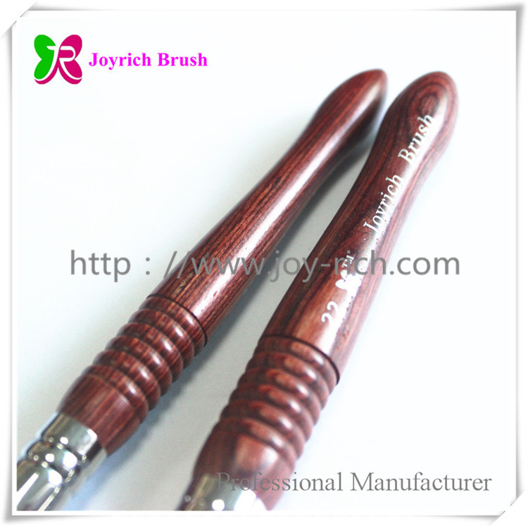 JRA4-Special shape design wooden handle acrylic kolinsky nail brush