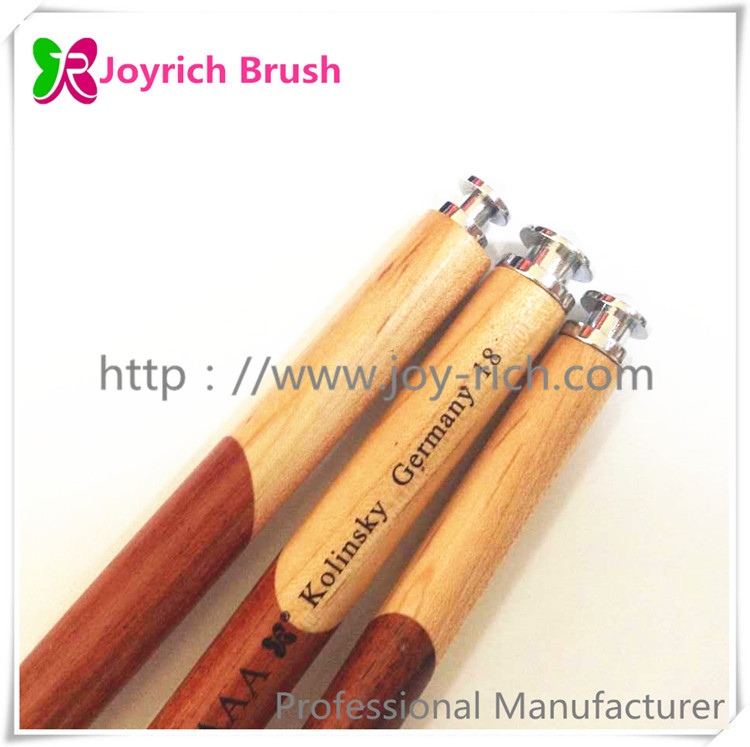 JRA10--Double colours wooden handle kolinsky hair acrylic nail brush