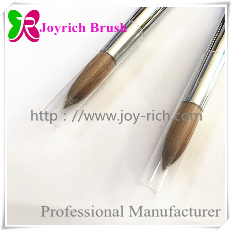 JRA20--Purple metal handle kolinsky hair acrylic nail brush