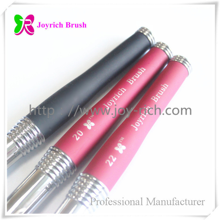 JRA25--Red metal handle kolinsky hair acrylic nail brush