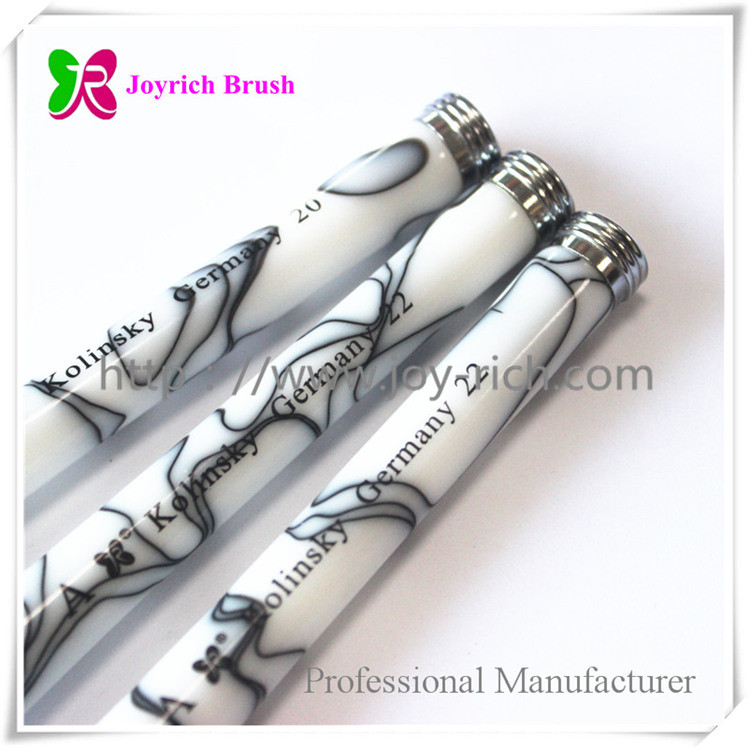 JRA49--Marble acrylic handle kolinsky hair acrylic nail brush