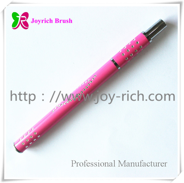 JRS5--Pink metal handle kolinsky hair 3D nail brush