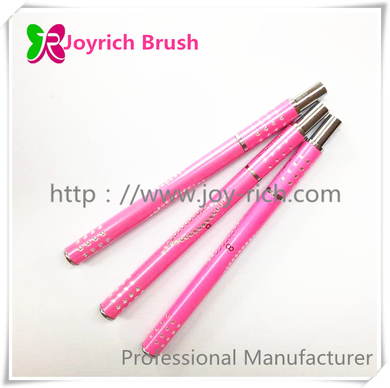 JRG2--Pink metal handle kolinsky hair gel nail brush