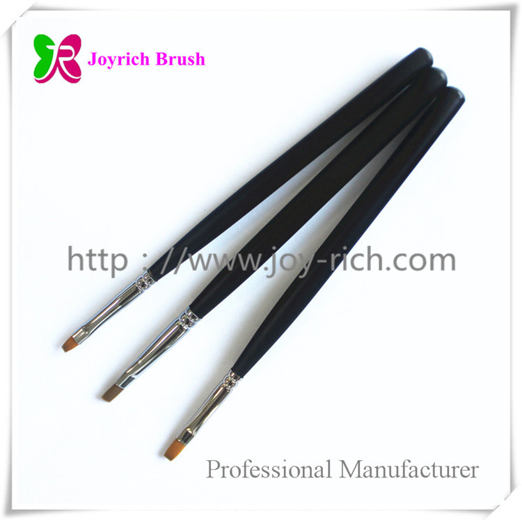 JRG8--Black wooden handle gel nail brush