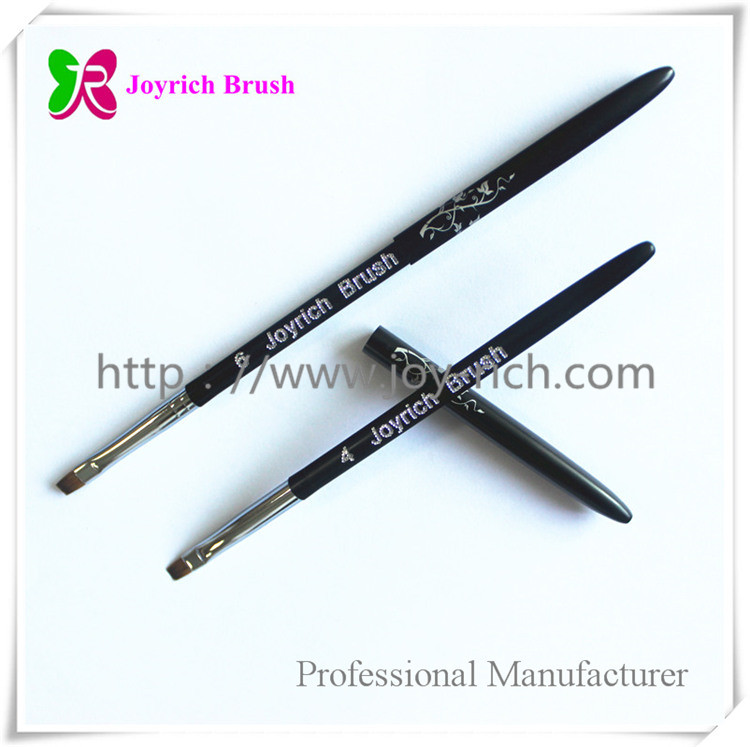 JRG12--Black metal handle gel nail brush