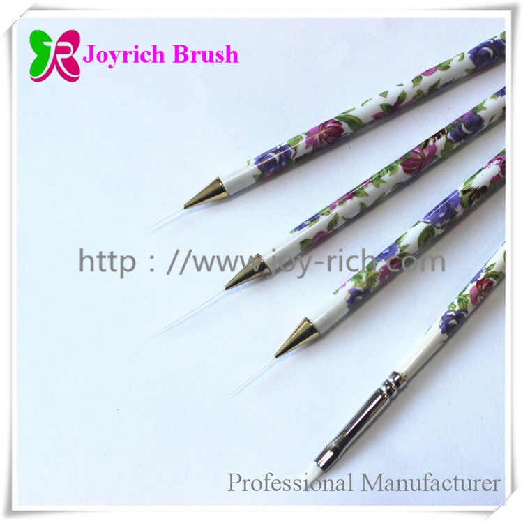 JRN1--Printed acrylic handle nail art brush