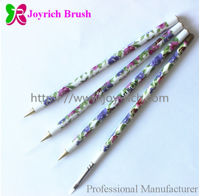 JRN1--Printed acrylic handle nail art brush