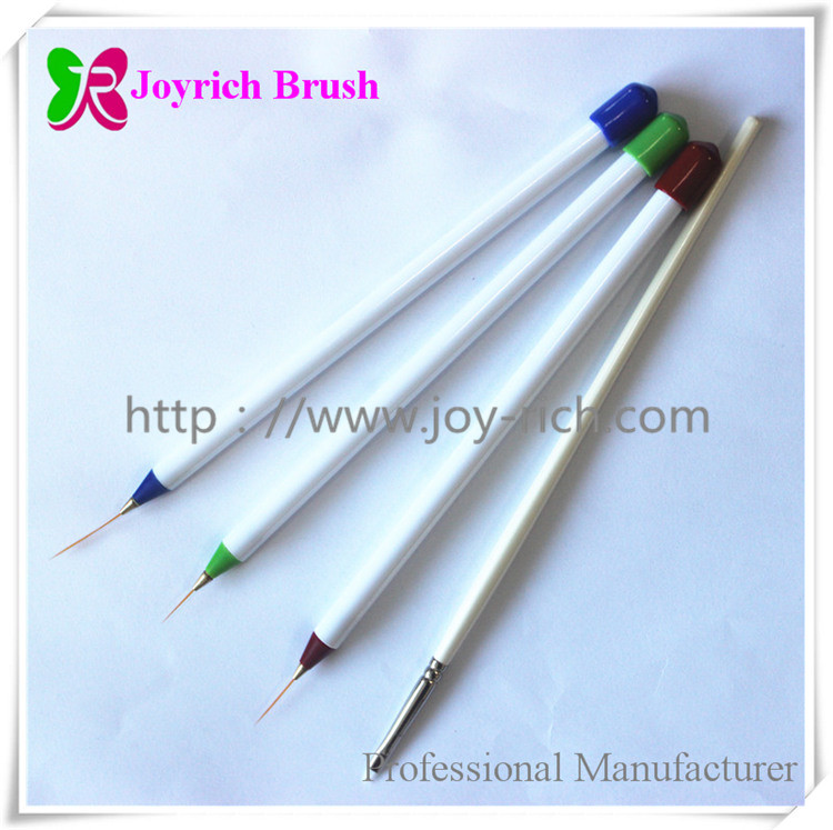 JRN2--White acrylic handle nail art brush