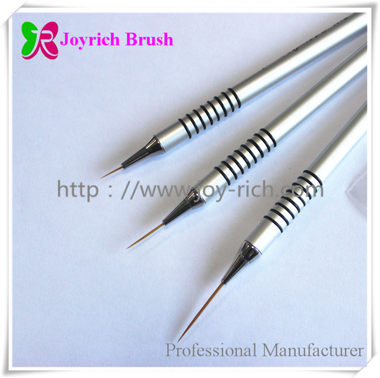 JRN6--Silver metal handle nail art brush