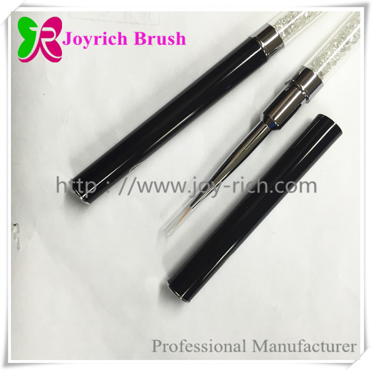 JRN7--Black metal handle nail art brush