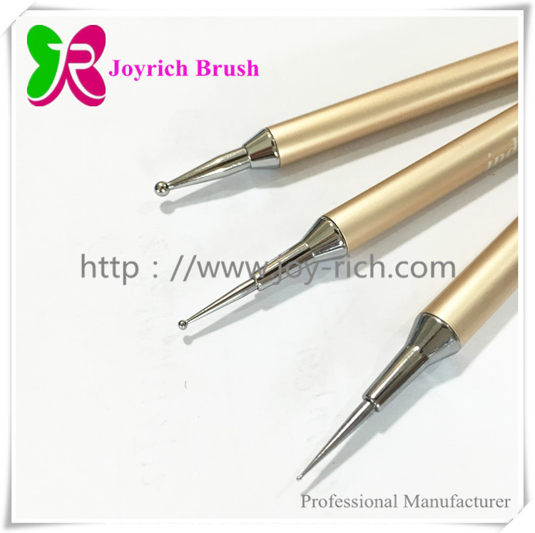 JRDT01--Golden metal handle dotting tool