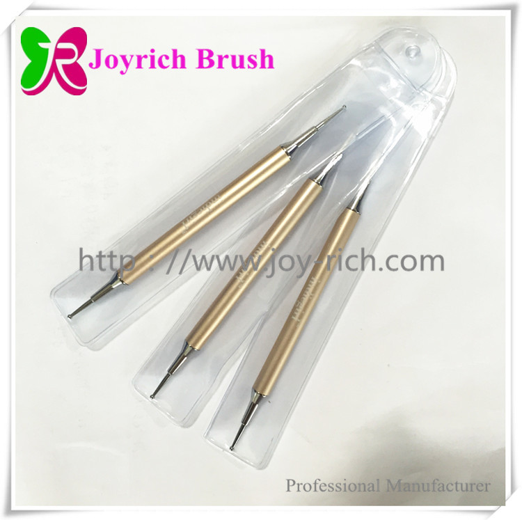 JRDT01--Golden metal handle dotting tool