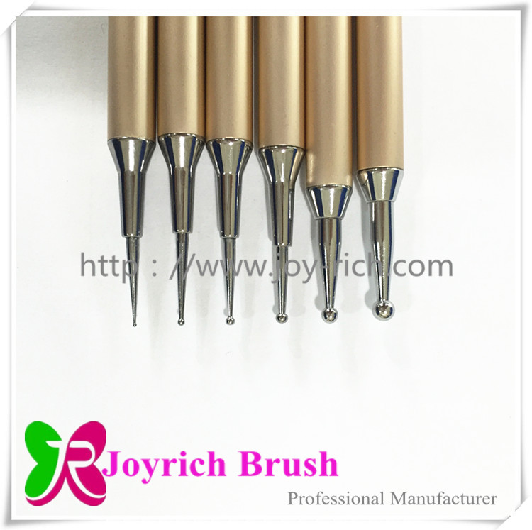 JRDT01--Golden metal handle dotting tool