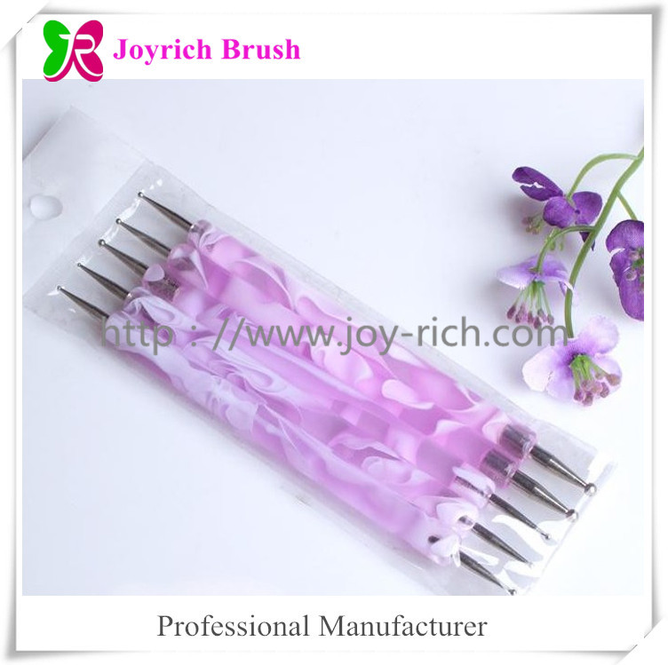 JRDT02--Purple acrylic handle dotting tool