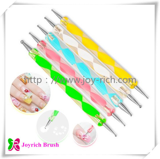 JRDT03--Colourful acrylic handle dotting tool set