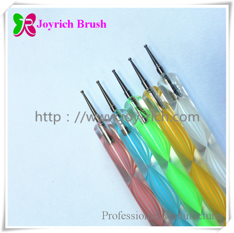 JRDT03--Colourful acrylic handle dotting tool set