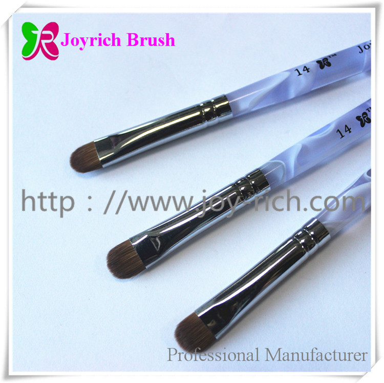 JRF6--Purple acrylic handle french nail brush